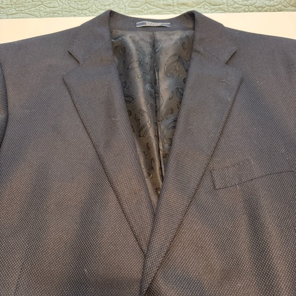 ARNOLD BRANT 100% Bamboo Blazer Suit Jacket Navy 48 Regular - Picture 3 of 9